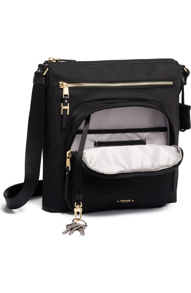 TUMI Voyageur Carmel Nylon Crossbody Bag, Alternate, color,