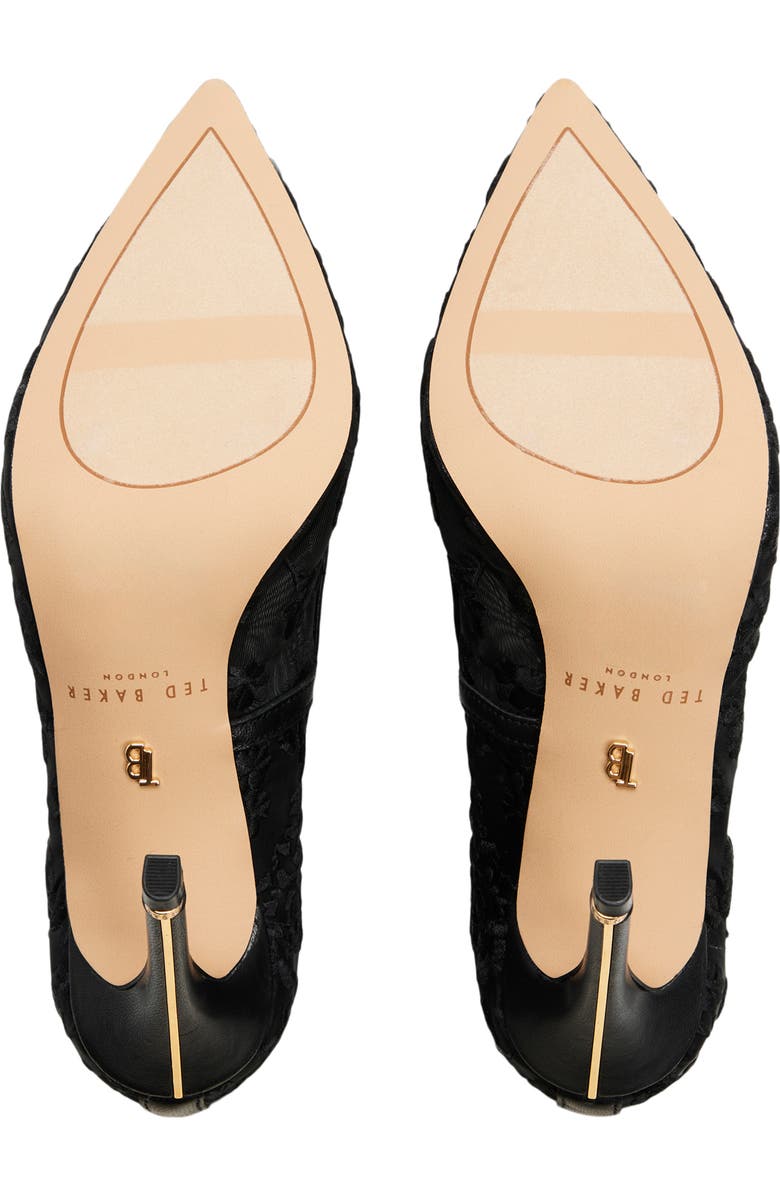 Ted Baker London Cara Icon Pointed Toe Pump, Alternate, color, Black