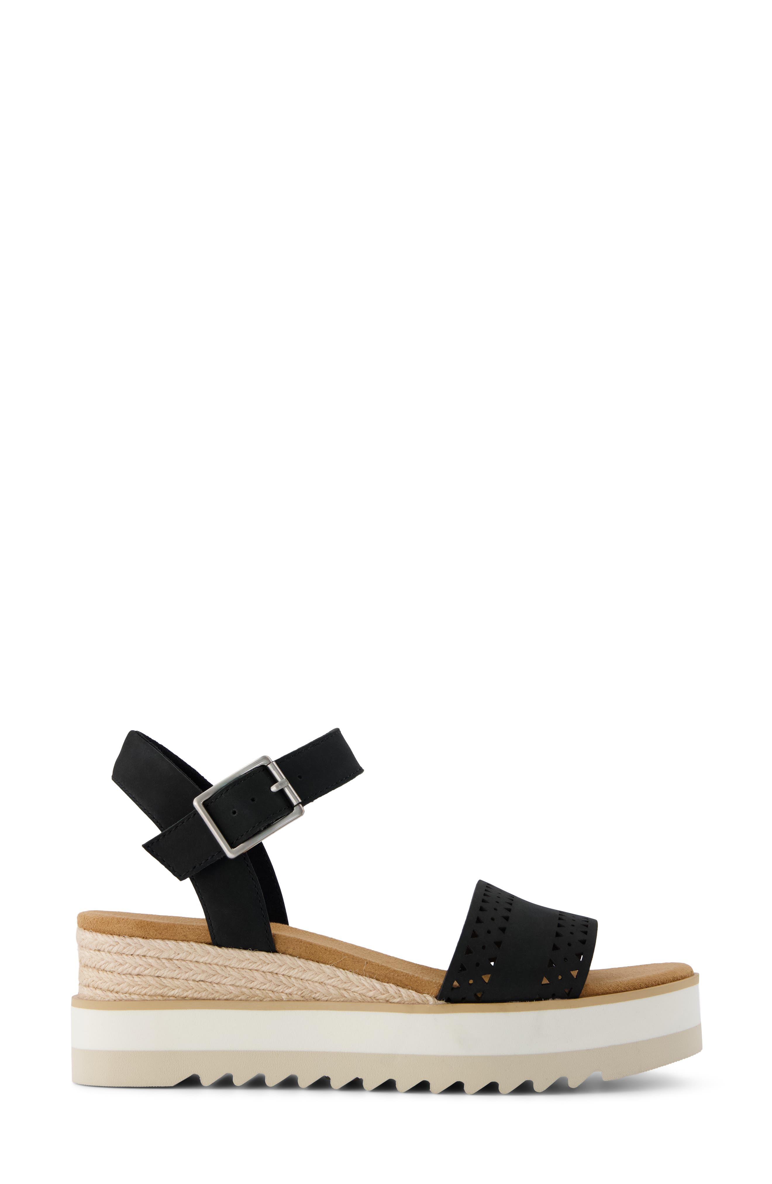 Diana Platform Wedge Sandal, Alternate, color, BLACK