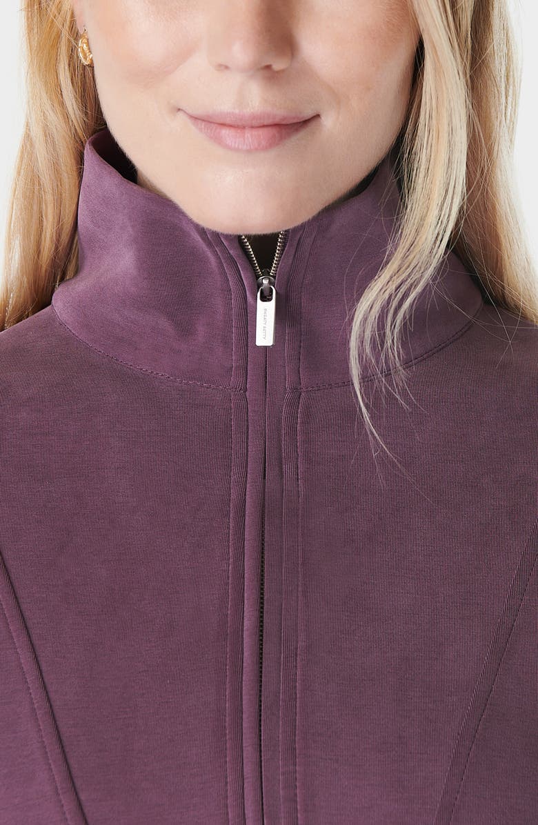 Sweaty Betty Half Zip Fleece Pullover, Alternate, color, Midnight C