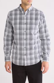 Weatherproof® Plaid Corduroy Button-Up Shirt