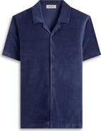 Bugatchi Terry Cloth Camp Shirt