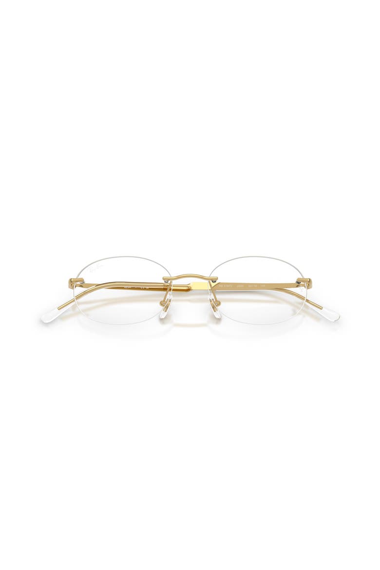 50mm Oval optical glasses, Alternate, color, Gold