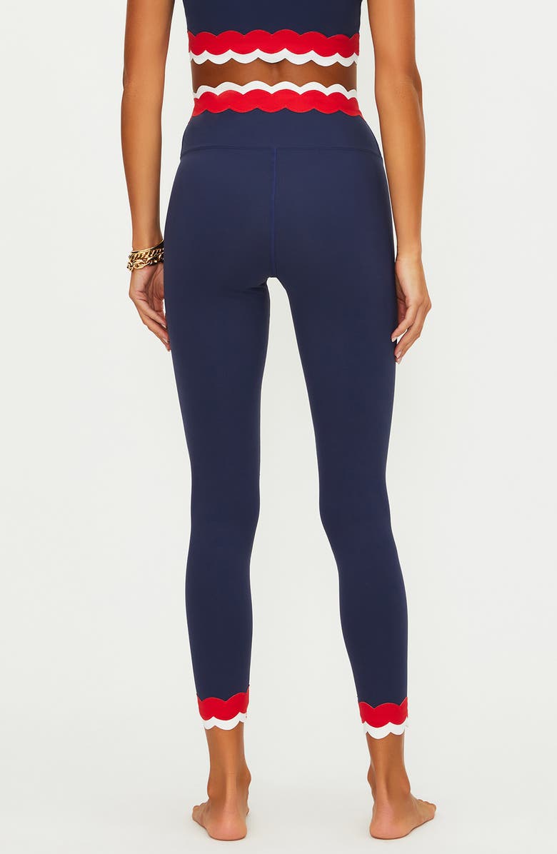 Beach Riot Stacy Scallop Colorblock Rib Leggings, Alternate, color, Twilight Firework Colorblock