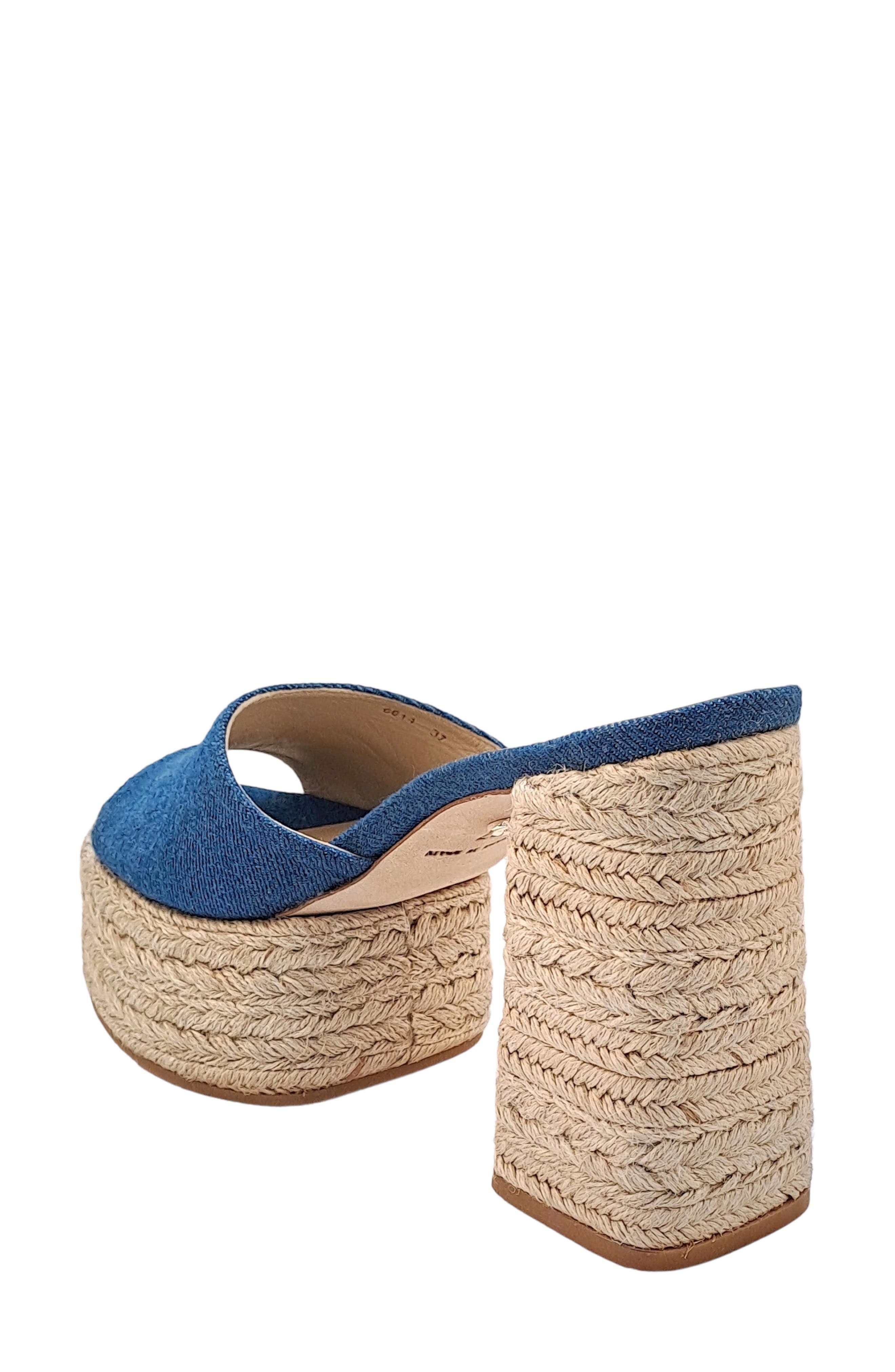 Dee Ocleppo Sunset Platform Espadrille Sandal, Alternate, color, Blue Denim