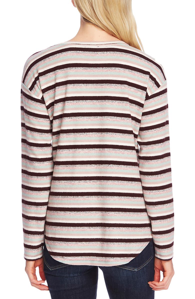 Vince Camuto Stripe Drop Shoulder Top, Alternate, color, 