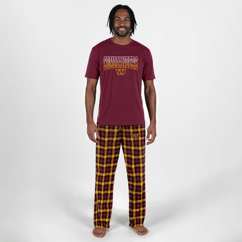 Men's Concepts Sport Burgundy Washington Commanders Highland Sleep Set