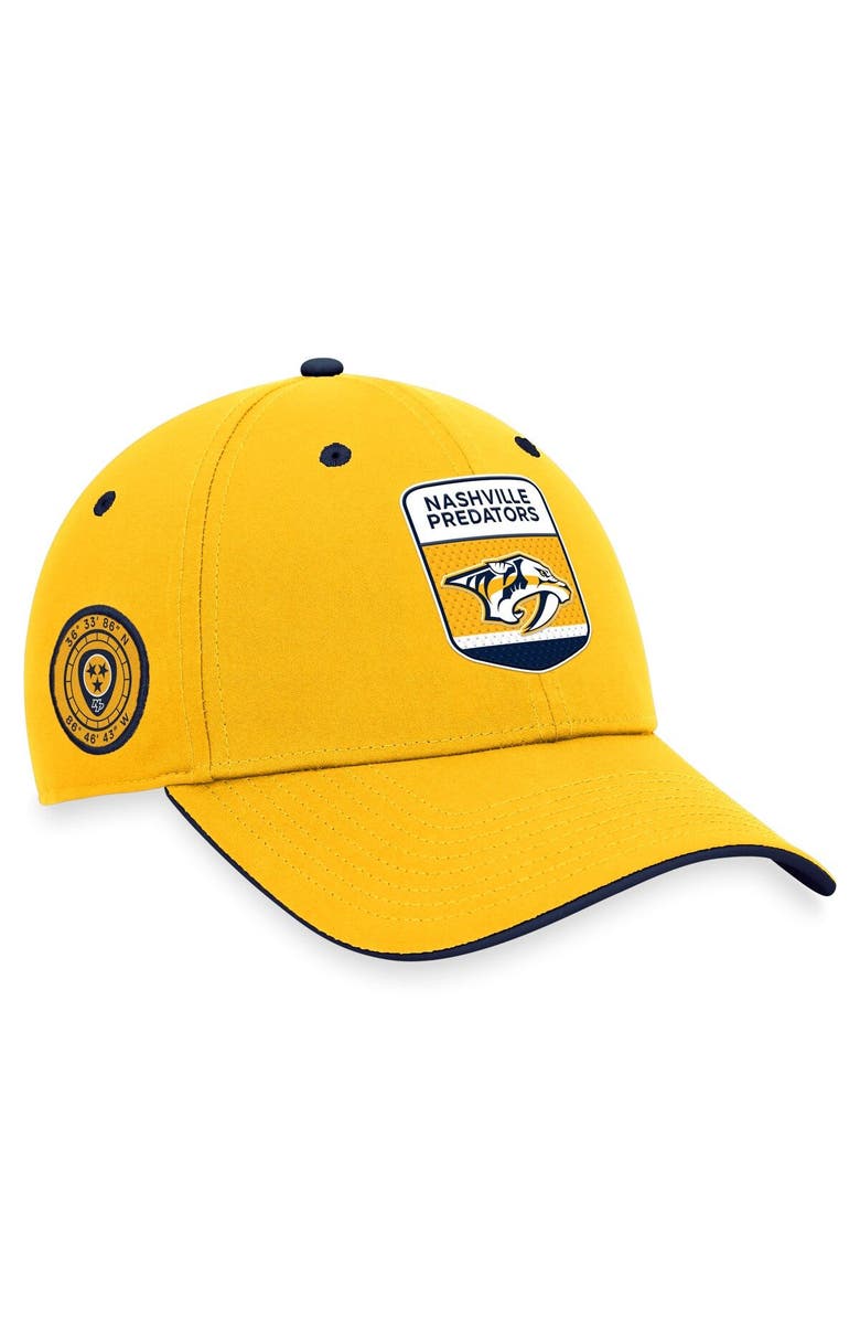 FANATICS Men's Fanatics Branded Gold Nashville Predators 2023 NHL Draft Flex Hat, Alternate, color,