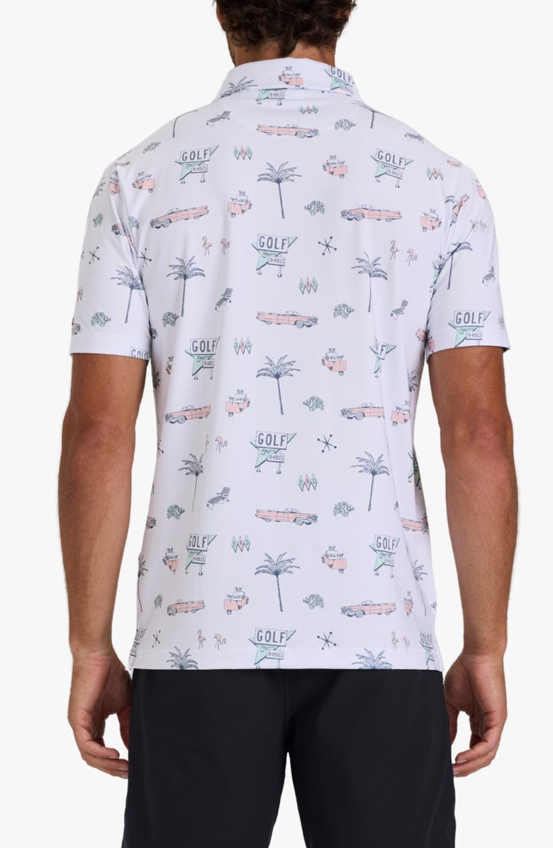 Bad Birdie Core Icon Print Performance Golf Polo, Alternate, color, Swing Royale