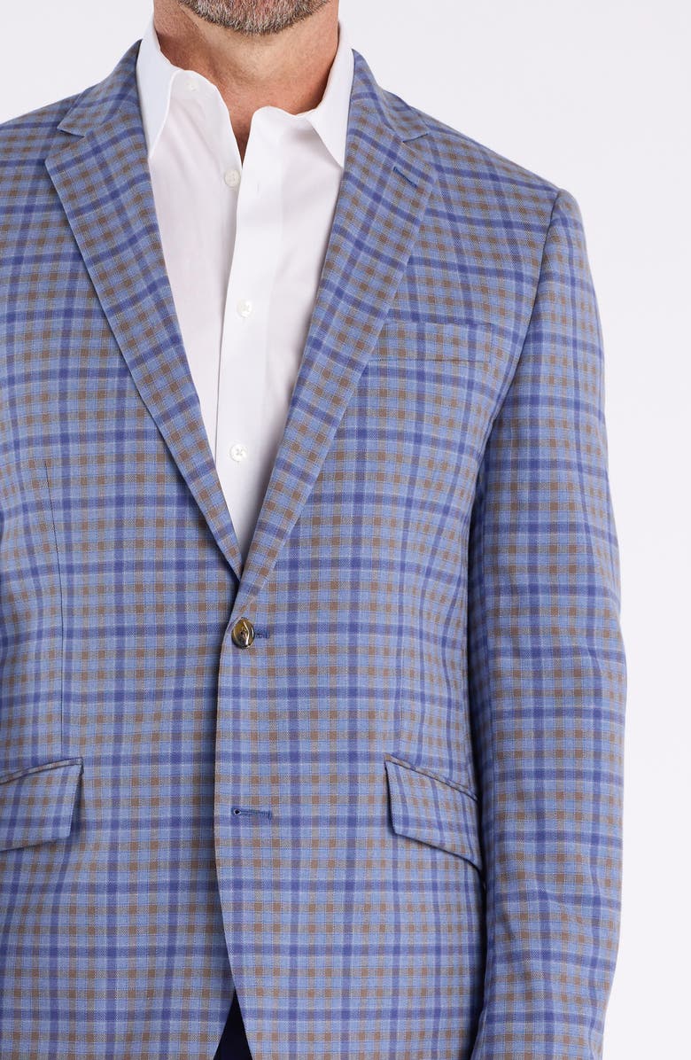 SAVILE ROW CO Check Sport Coat, Alternate, color, Blue