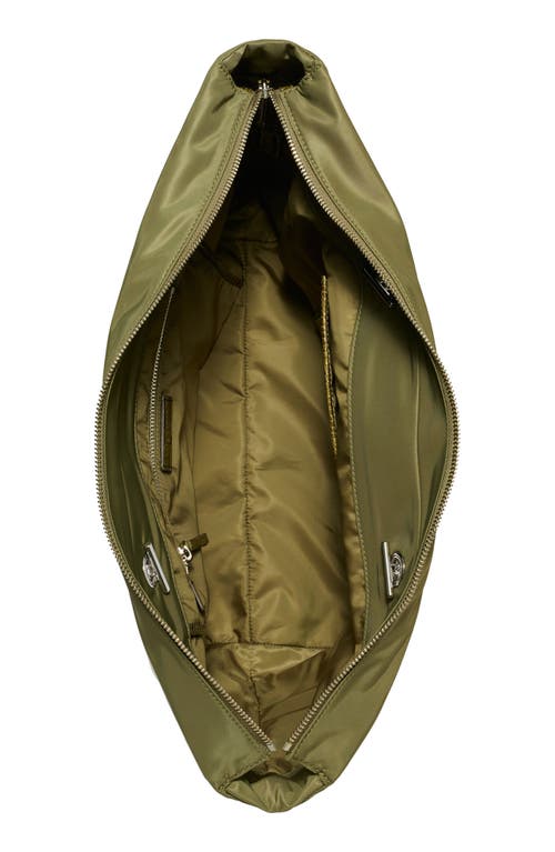 Tory Burch Ella Chain Croc Zip Tote Bag In Green
