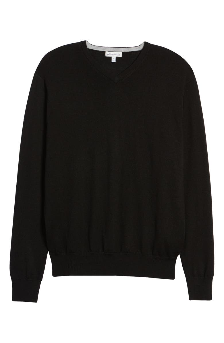 Peter Millar Crown Wool & Silk V-Neck Sweater, Alternate, color, 