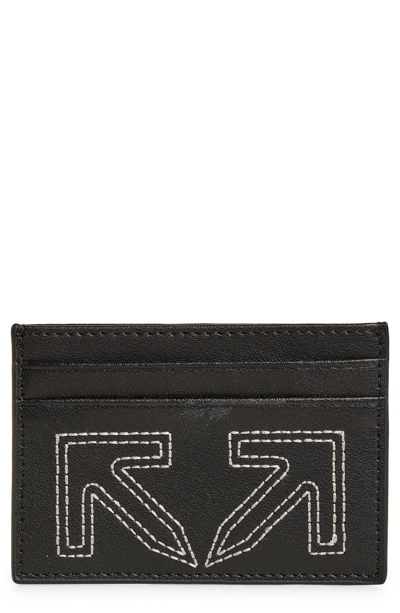 Off-White Classic Card Case, Main, color, Black
