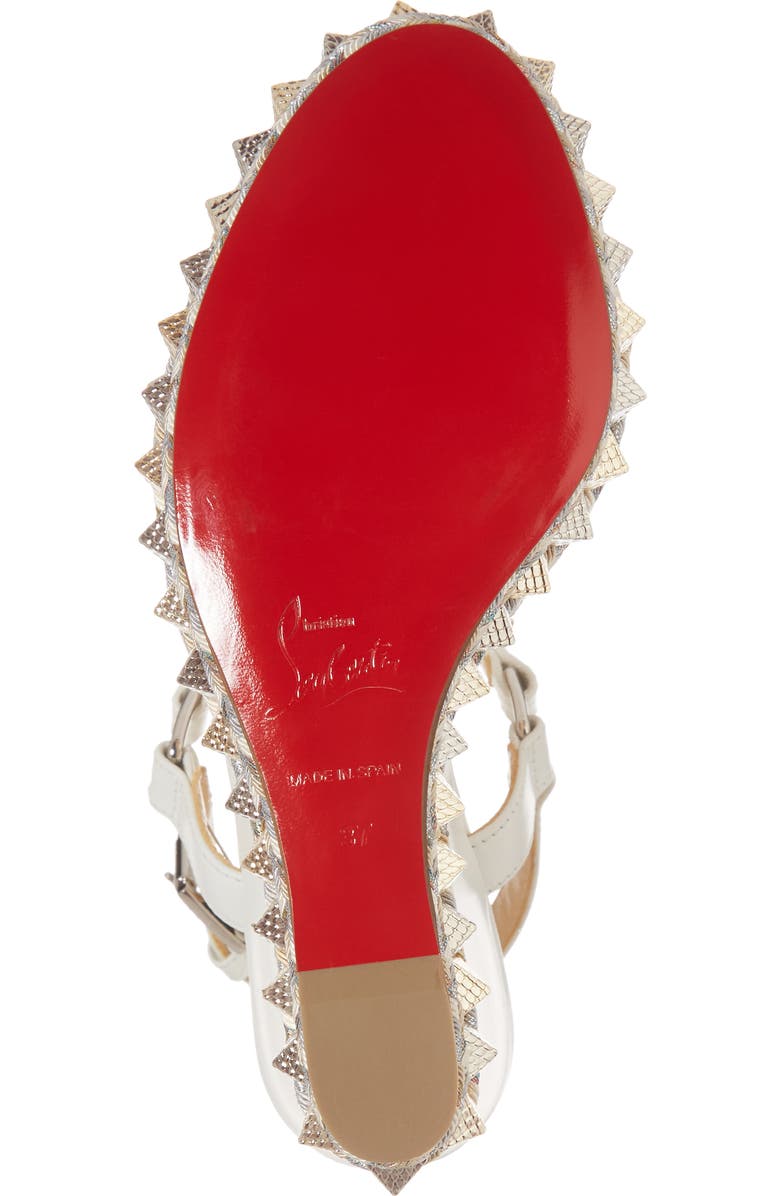 Christian Louboutin Pyraclou Wedge Sandal, Alternate, color,