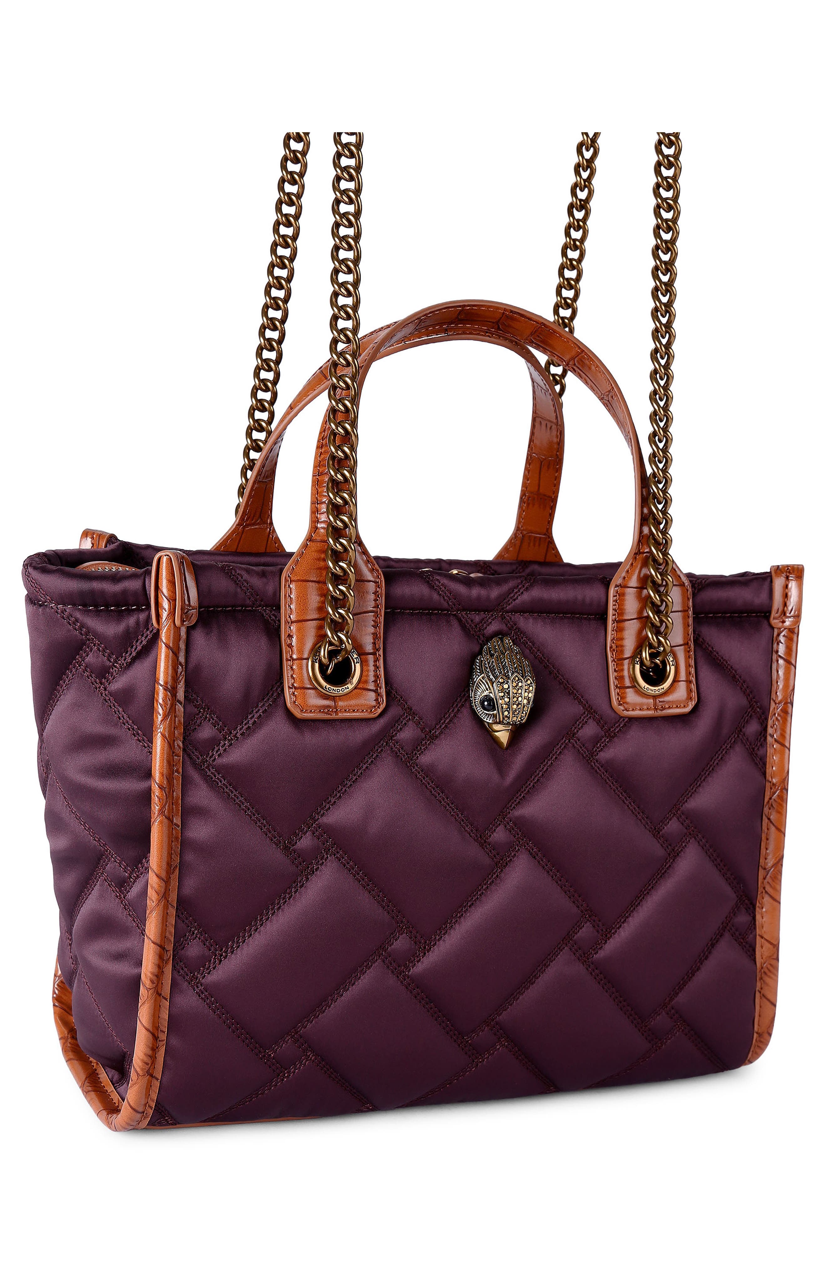 Small Hoxton Quilted Shopper Bag, Alternate, color, WINE COMB