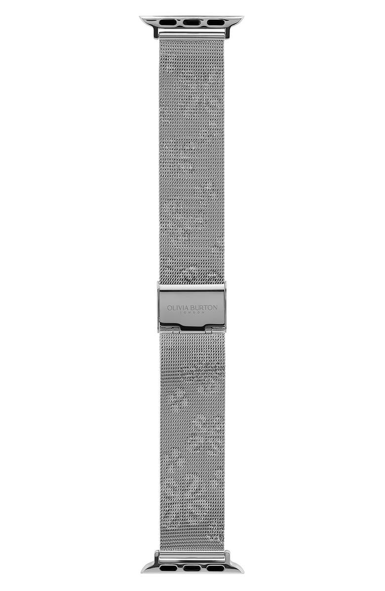 Olivia Burton Steel Mesh 20mm Apple Watch<sup>®</sup> Watchband, Main, color, 