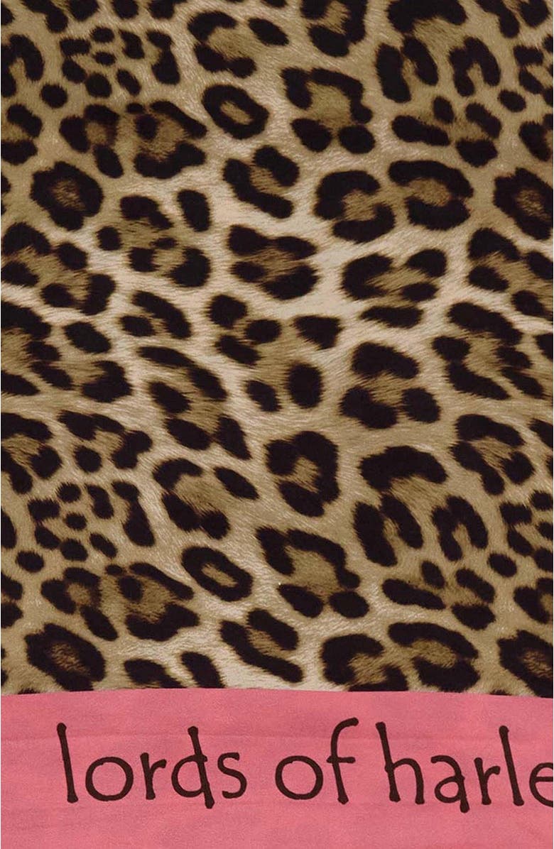 Lords of Harlech Leopard Womens Printed Scarf, Alternate, color, Leopard Brown