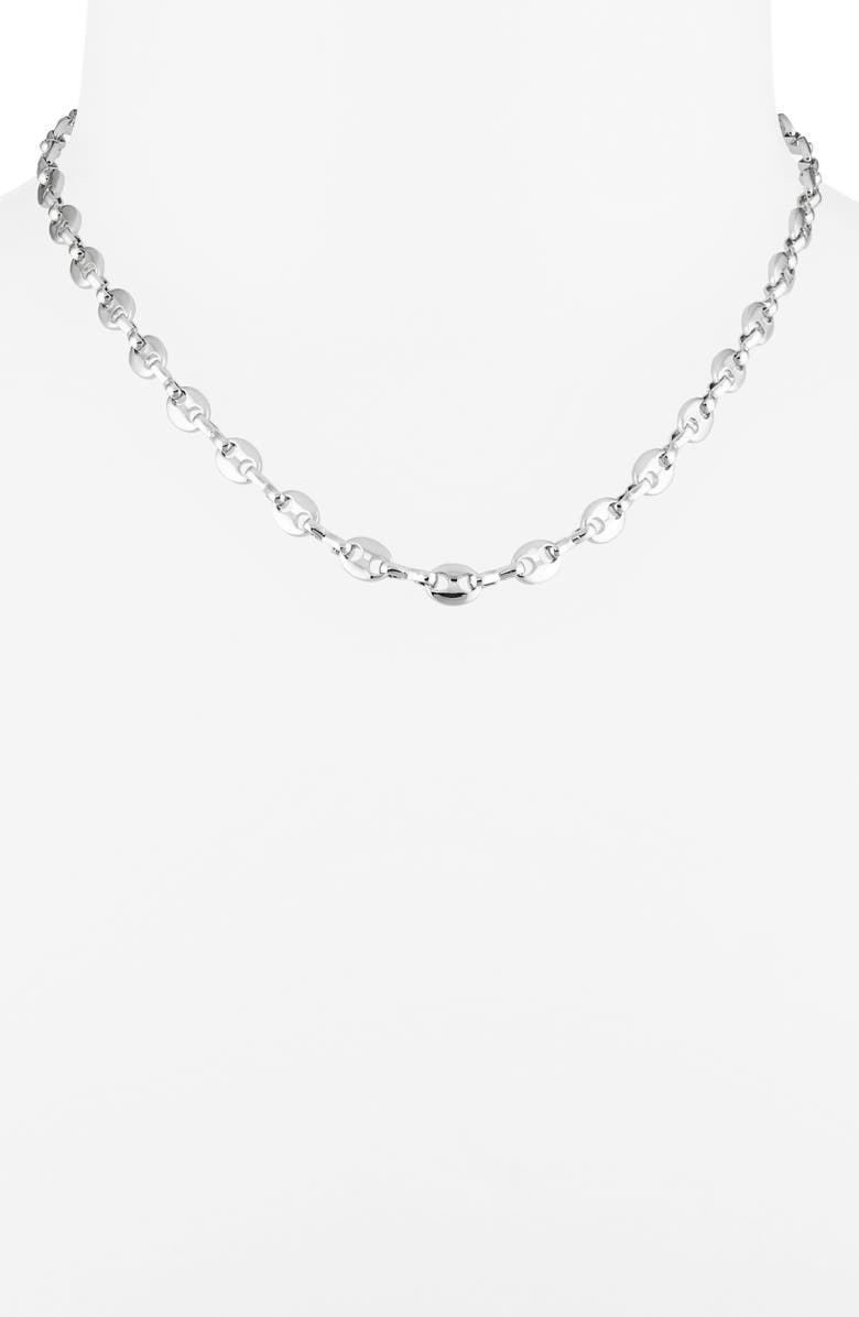 NORDSTROM RACK Mariner Link Chain Necklace, Alternate, color, Silver