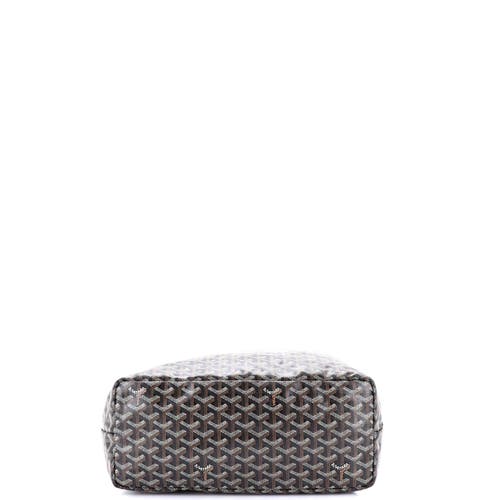 Pre-owned Goyard  Goyard Saint Louis Tote Printed Coated Canvas Pm In Black