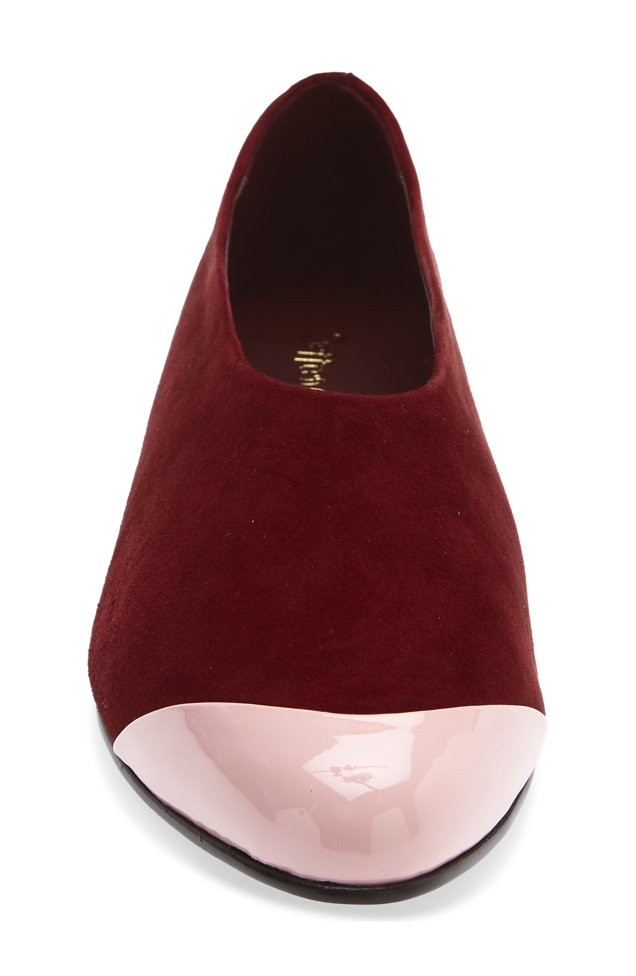 Collene Ballet Flat, Alternate, color, WINE SUEDE PINK