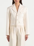 Manière De Voir Prisca Structured Cropped Blazer