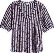NZT by NIC+ZOE Reef Stripe Cotton & Modal Top