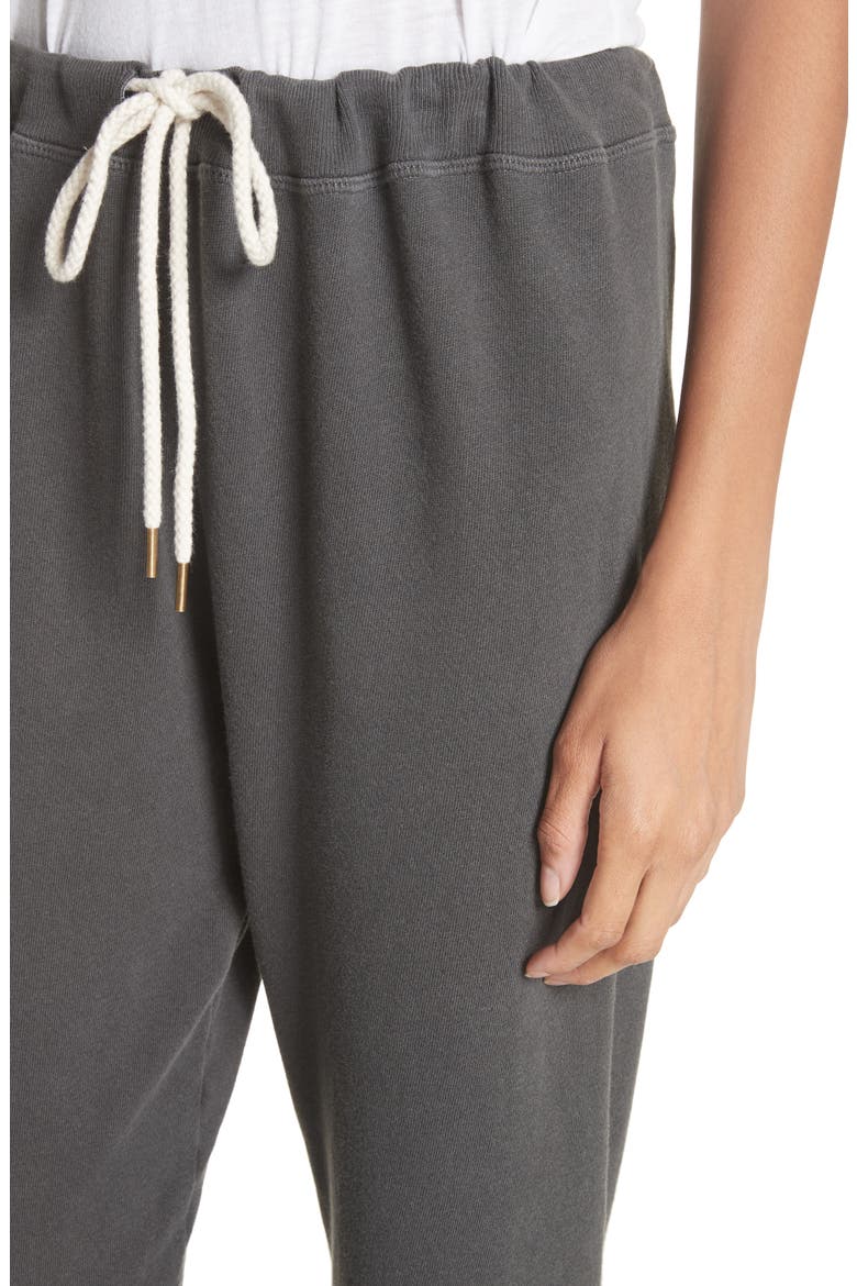The Cropped Jogger Pants, Alternate, color, WASHED BLACK
