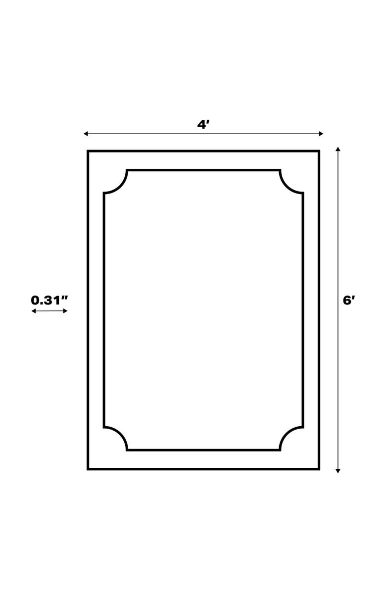 JONATHAN Y Jazz High-Low Pile Art Deco Geometric Indoor/Outdoor Area Rug, Alternate, color, Black/Ivory