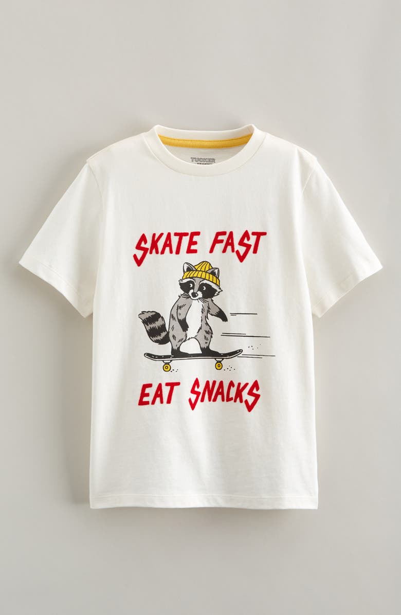 Tucker + Tate Kids' Graphic T-Shirt, Main, color, Ivory Egret Skate Fast Graphic