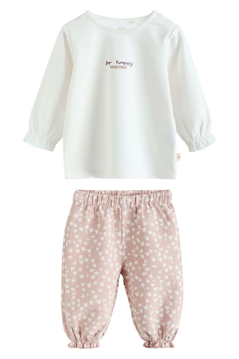 So Happy Together Top & Pants Set, Main, color, IVORY MULTI