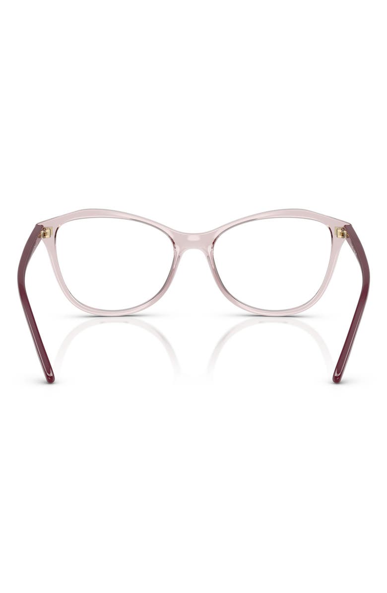 VOGUE 54mm Irregular Optical Glasses, Alternate, color, Trans Pink