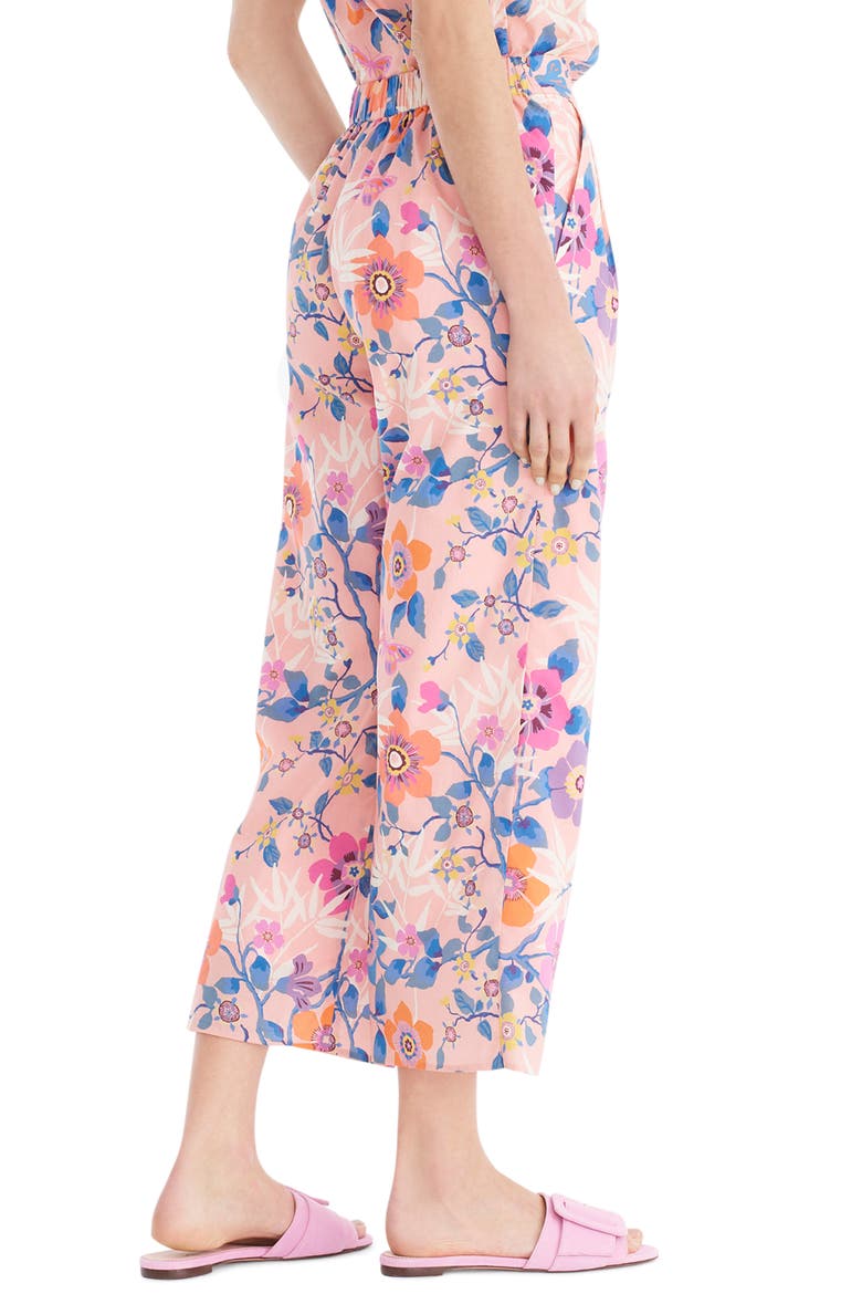 Liberty® Tana Lawn Wide-Leg Crop Pants, Alternate, color, PAVILION PINK MULTI