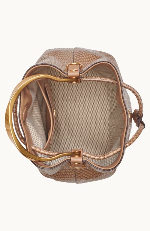Donna Karan New York Lawrence Snake Bucket In Brown