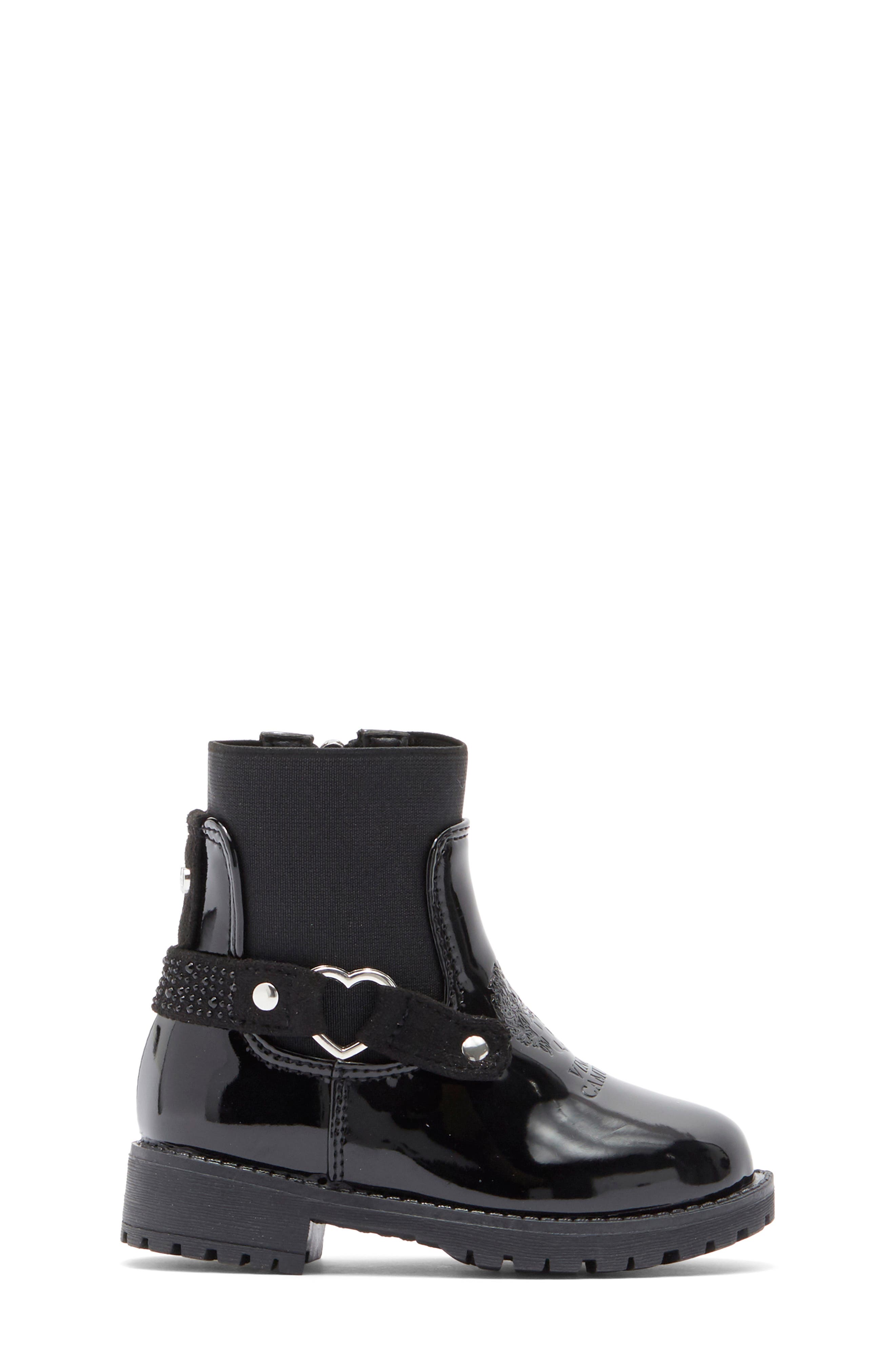 Vince Camuto Kids' Heart Harness Patent Boot, Alternate, color, 