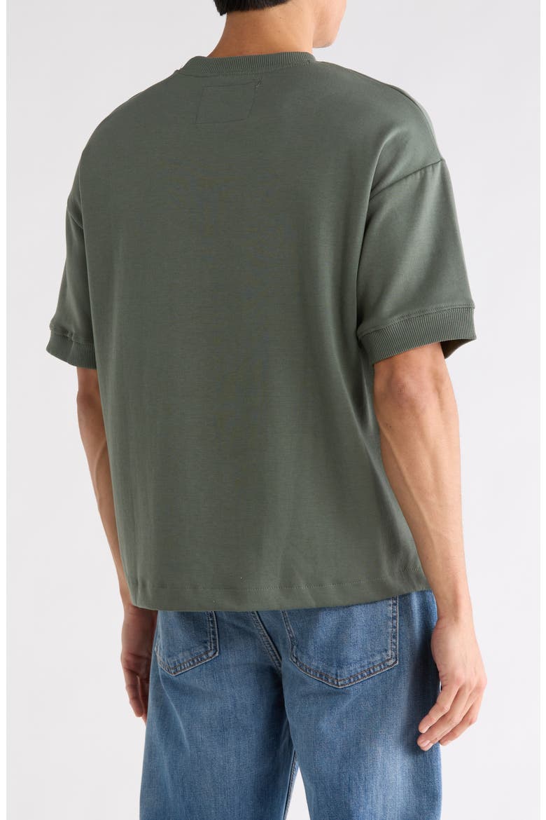 Heavyweight Cotton Blend T-Shirt, Alternate, color, GREEN