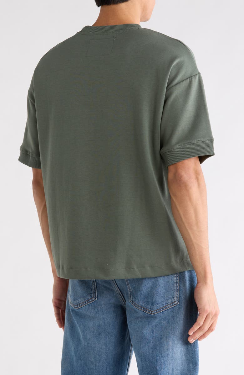 DENIM AND FLOWER Heavyweight Cotton Blend T-Shirt, Alternate, color, Green