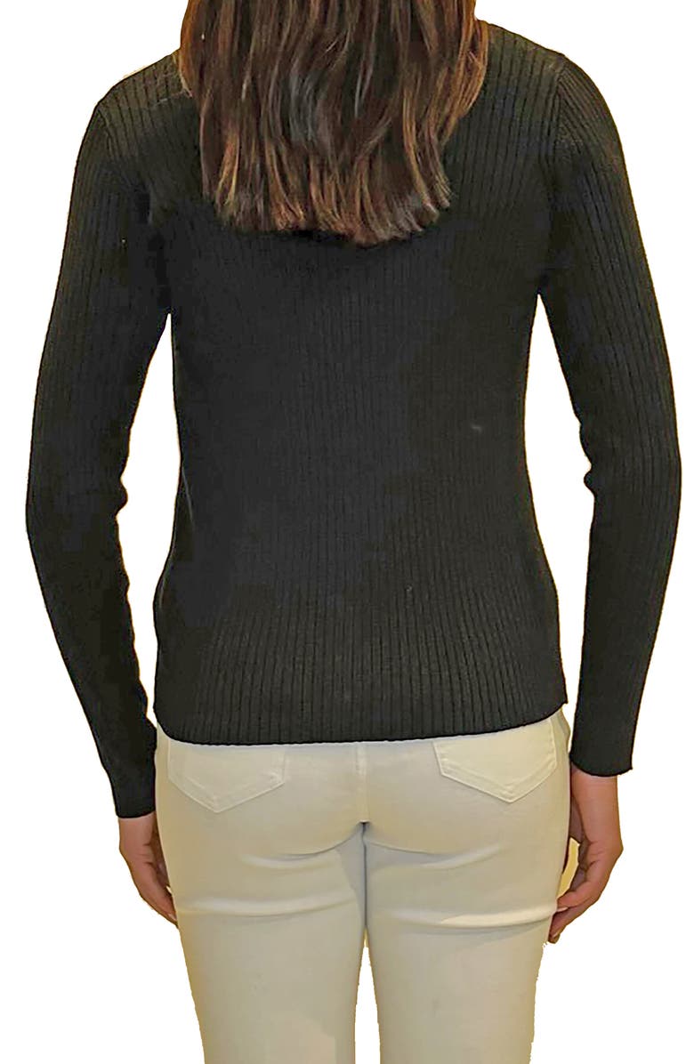 Jaclyn Smith Rib Button Front Cardigan, Alternate, color,