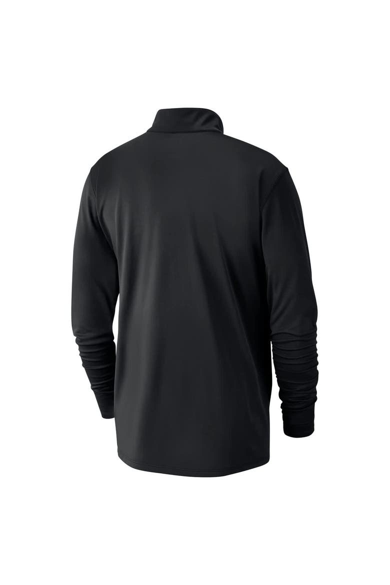 Men's Nike Black Minnesota Timberwolves 2024/25 City Edition Authentic Coaches Performance Half-Zip Top, Alternate, color, Black