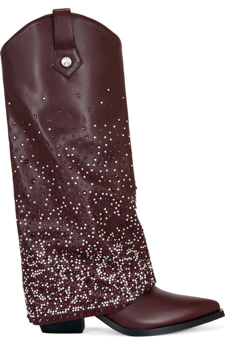 AZALEA WANG Beth Stud Western Boot, Alternate, color, Brown