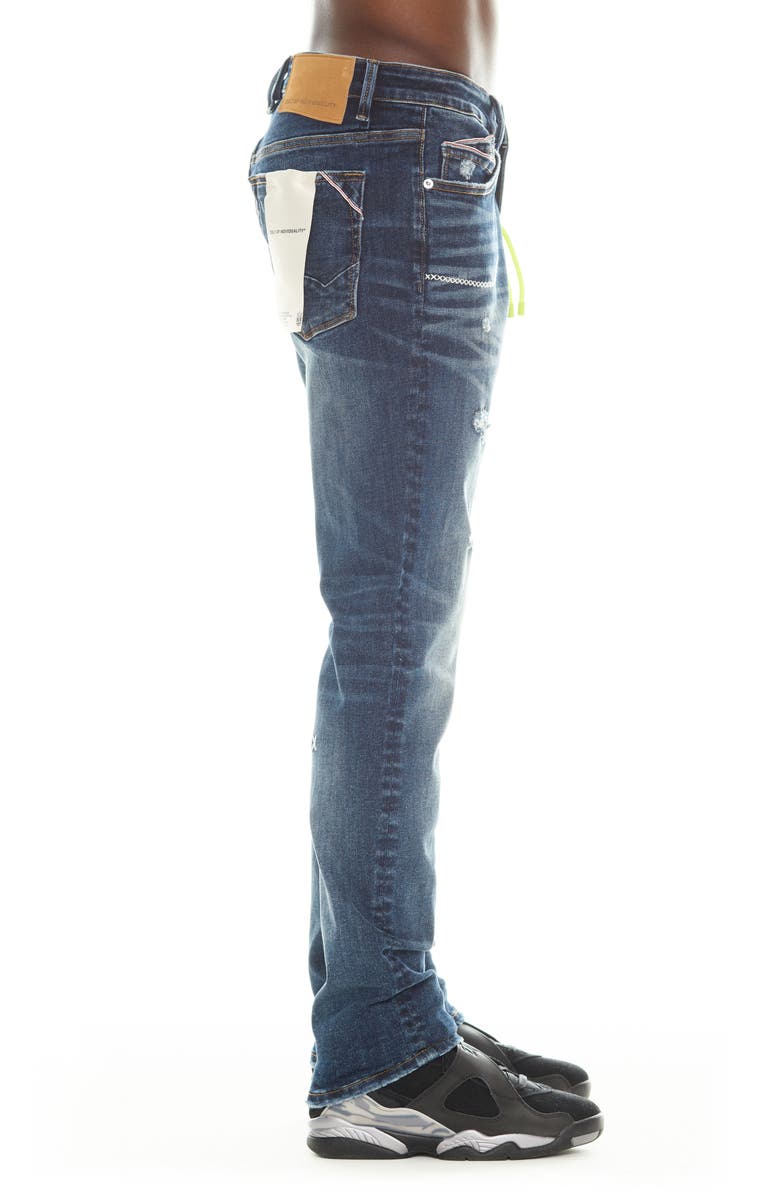 Cult of Individuality Rocker Rip & Repair Slim Fit Jeans, Alternate, color, Sawyer