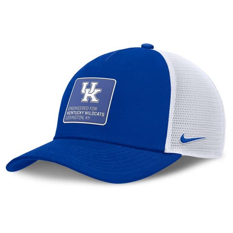 Men's Nike  Royal/White Kentucky Wildcats 2025 On-Field Rise Engineered Trucker Adjustable Hat