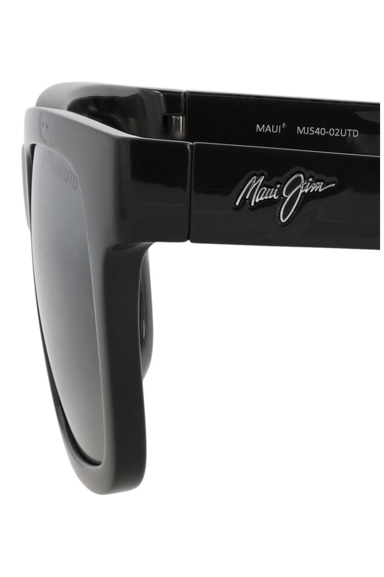54mm Polarized Square Sunglasses, Alternate, color, BLACK BLACK GREY