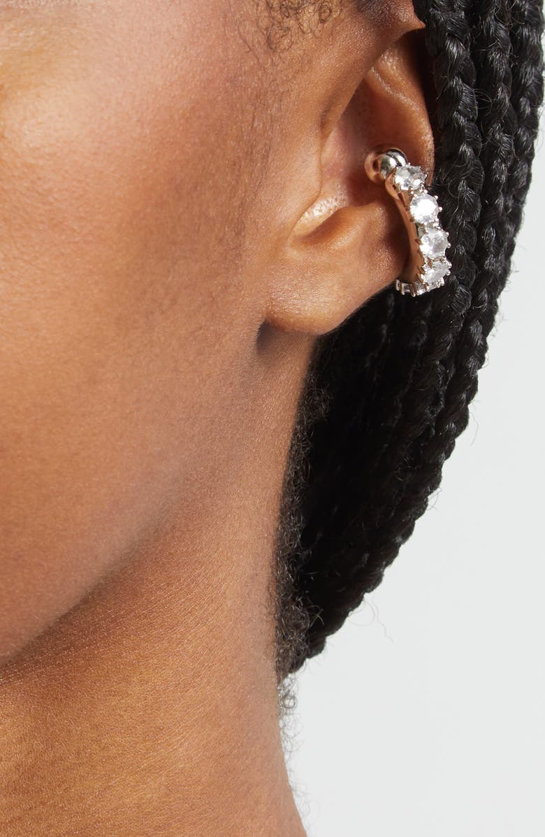 Justine Clenquet Nina Crystal Ear Cuff, Alternate, color, 