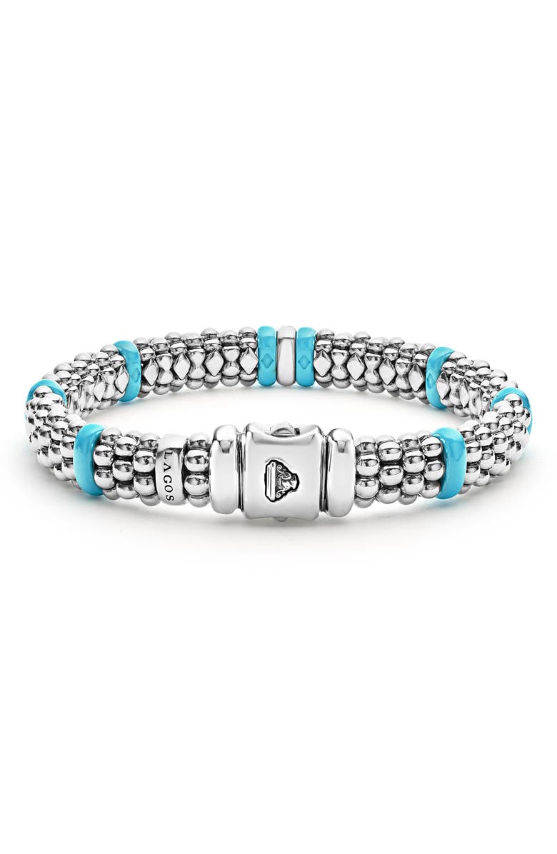 LAGOS Blue Caviar Diamond Link Bracelet, Alternate, color, 