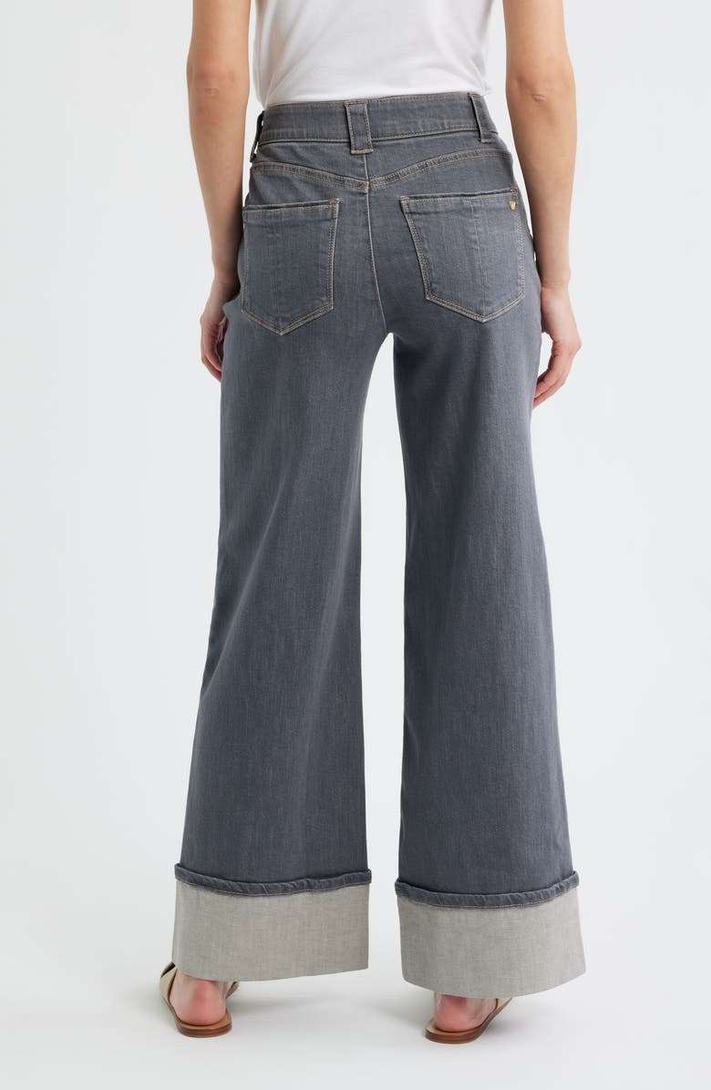 Wit & Wisdom 'Ab'Solution Skyrise Wide Leg Jeans, Alternate, color, Grey