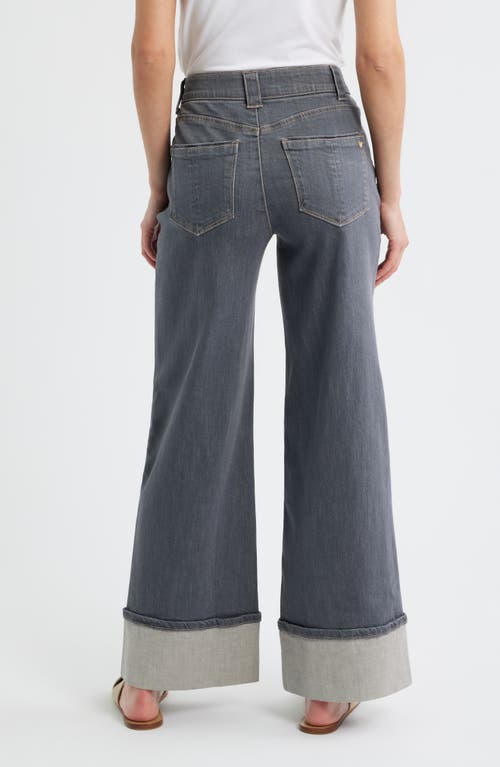 Wit & Wisdom Skyrise Wide Leg Jeans In Gray