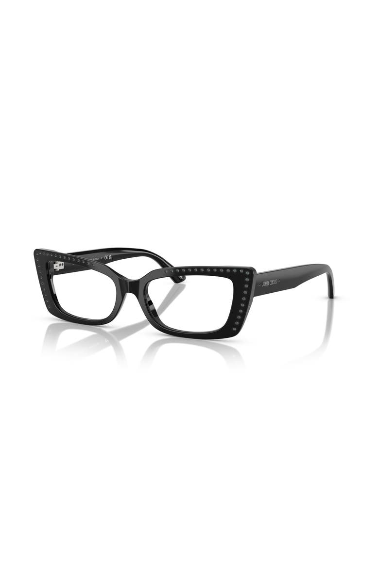53mm Cat Eye optical glasses, Main, color, Black