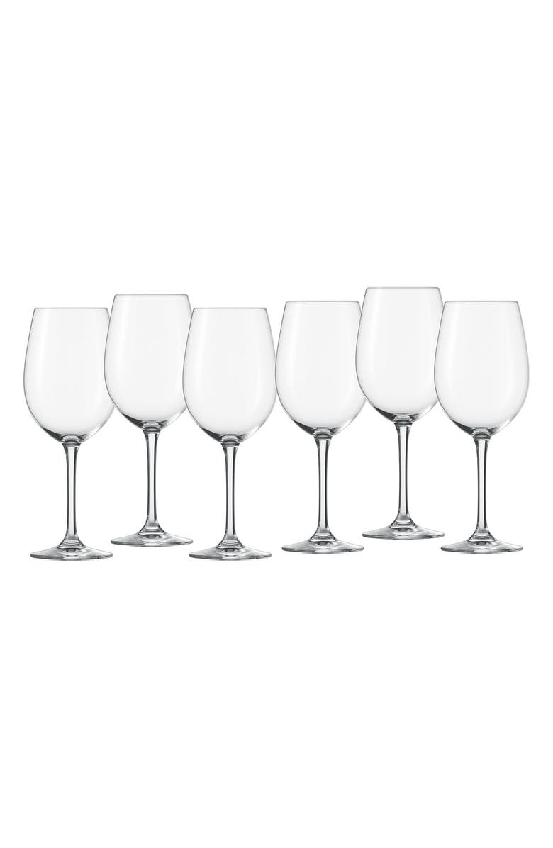 Fortessa Schott Zwiesel Classico Set of 6 Claret Wine Glasses, Main, color, Clear
