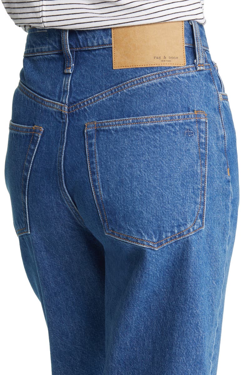 rag & bone Alissa High Waist Crop Barrel Straight Leg Jeans, Alternate, color,