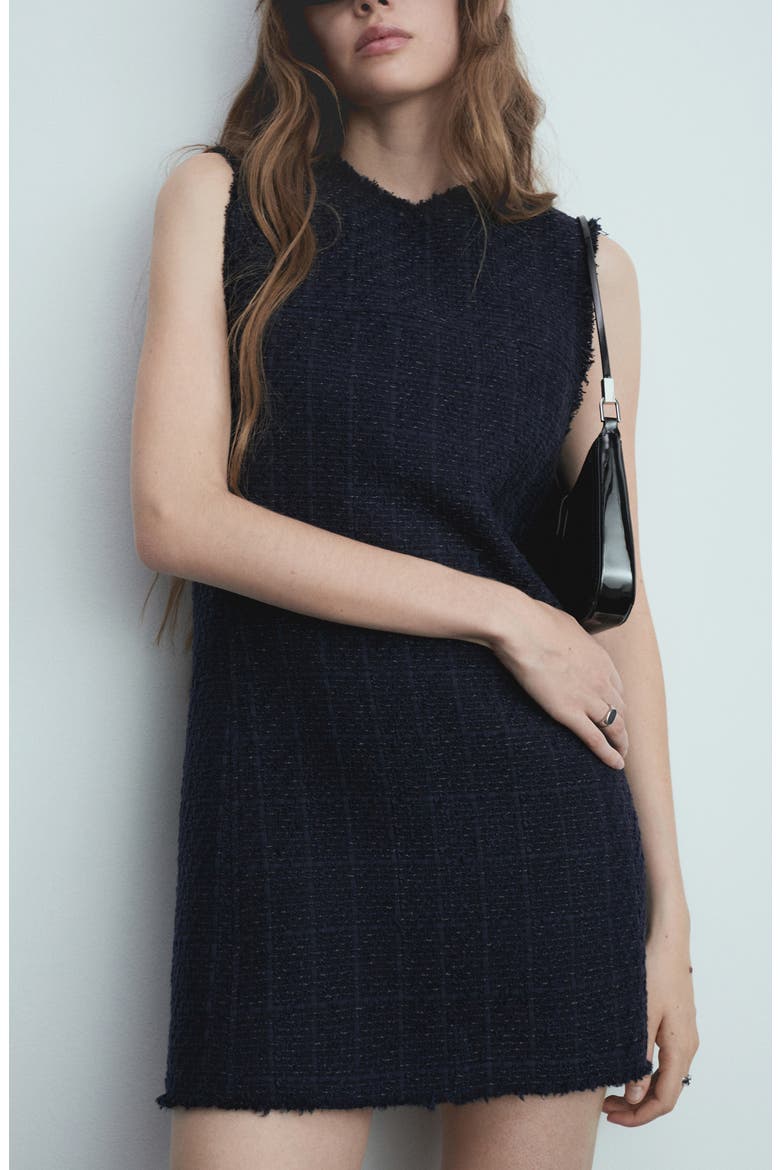 mango knit cotton blend dress Tweed Minidress (Women) Hem & Thread